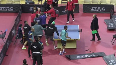 5 قرارات قوية من الاتحاد العربي لتنس الطاولة بعد أحداث مباراة الأهلي والبحرين البحريني