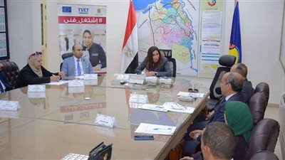 نائب محافظ البحيرة تناقش مخرجات التعليم الفني والتدريب المهني