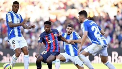 أرقام كارثية من هجوم برشلونة أمام إسبانيول بالدوري الإسباني