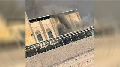 السيطرة على حريق هائل بكنيسة الأنبا بيشوي بالمنيا (صور)