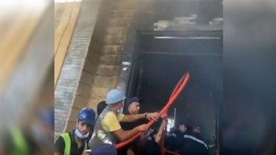 اللقطات الأولى من حريق كنيسة الأنبا بيشوي بالمنيا (فيديو)