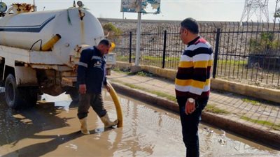رفع المياه بعدد من قرى ومدن كفر الشيخ بعد تعرضهم لهطول أمطار غزيرة
