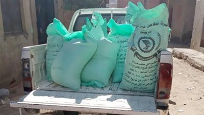 ضبط 26 طن دقيق أبيض مجهول المصدر داخل مخزن بالجيزة
