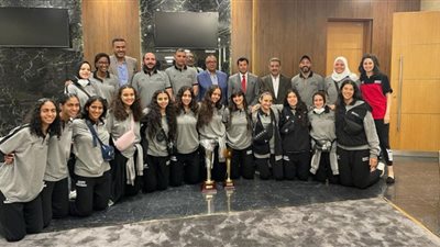 صور.. وزير الرياضة يستقبل بعثة منتخب شباب وشابات السلة