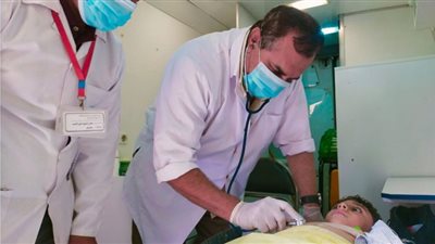 الكشف الطبي على 2000 مواطن في القافلة الطبية بأولاد صقر