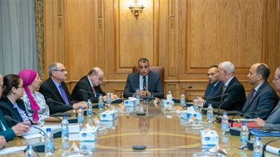 وزير الدولة للإنتاج الحربي يلتقي المستشارين والمساعدين له