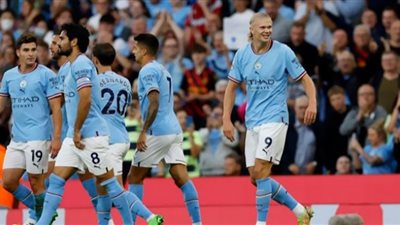 مانشستر سيتي يفوز على برايتون بالبريميرليج وهالاند يسجل هدفين