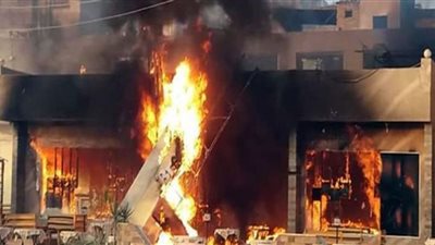 إصابة 3 أشخاص في حريق داخل طعم بالدقي