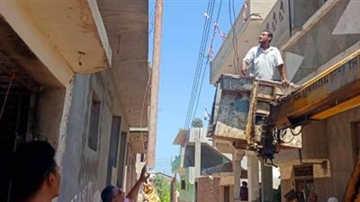 الشرقية: تنفيذ 4 قرارات إزالة بالوحدة المحلية بالغزالي