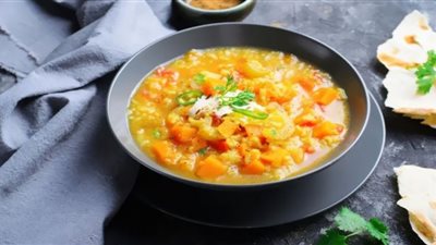 طريقة عمل شوربة خضار بالكاري