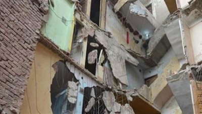 إصابة 5 أشخاص في انهيار منزل ببني سويف