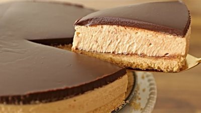 زي المطاعم| طريقة عمل تشيز كيك بالشوكولاتة