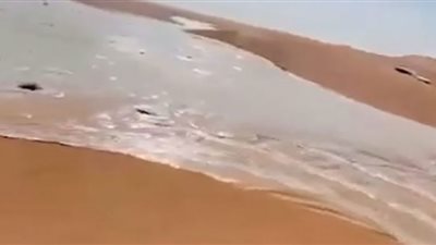 الربع الخالي في السعودية (أكبر صحراء رملية) تتزين بالمياه