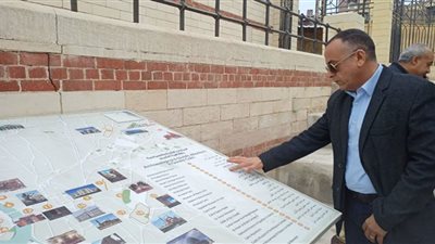 وزيري يتفقد أعمال الترميم بمجمع الأديان في مصر القديمة