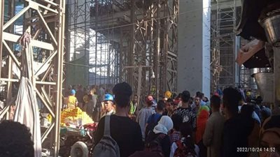 عاجل.. سقوط سقالة إنشاءات بكوبري في فيصل