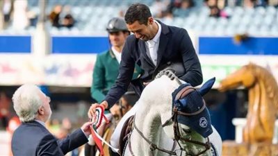 نائل نصار يفوز ببطولة الجائزة الكبرى في إنجاز جديد للفروسية المصرية