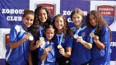 الزهور يحرز 6 ميداليات ببطولة القاهرة للتجديف للسباحة التوقيعية