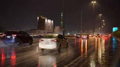 هطول أمطار غزيرة في السعودية