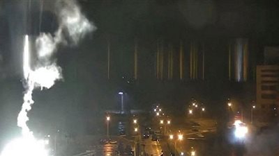 قصف أوكراني بالمدفعية على محطة زابوريجيا للطاقة النووية