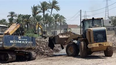 بنى سويف: إزالة 242 حالة تعد على الأراضي