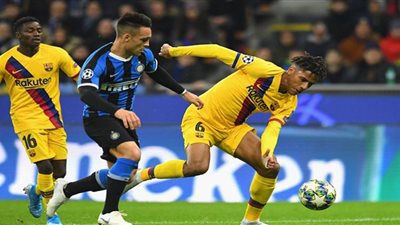 إنتر ميلان يتأهل لدور الـ 16من دوري الأبطال وبرشلونة للدوري الأوروبي