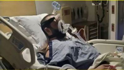 حقيقة صورة وديع جورج وسوف على جهاز التنفس بالمستشفى