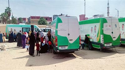 قافلة طبية فى قرية المحسمة بالاسماعيلية