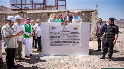 مدرسة للتعليم الأساسي من البرنامج السعودى لإعمار اليمن لأهالي لحج