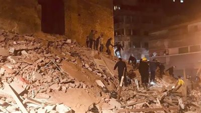 صرف إعانات مالية لأسر ضحايا حادث إنهيار عقار أسيوط