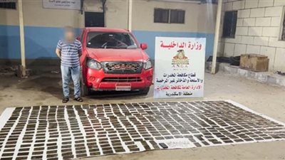 سقوط تاجر مخدرات بـ600 طربة حشيش في الإسكندرية