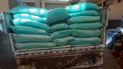 ضبط 2.2 طن دقيق أبيض بدون مستندات