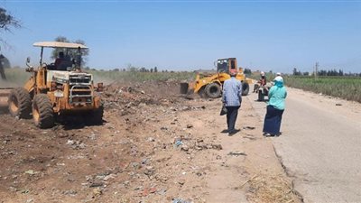 حمله نظافة موسعة بالوحدات المحلية لمركز شربين