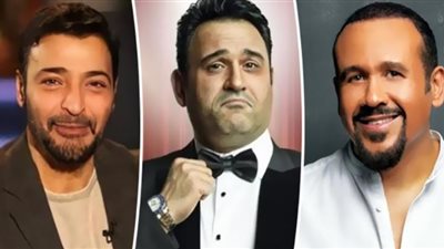حميد الشاعرى وهشام عباس مع أكرم حسنى في ضيافة 