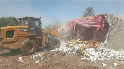 إزالة 230 حالة من الموجة الـ 20 لإزالة التعديات على أملاك الدولة والأرض الزراعية