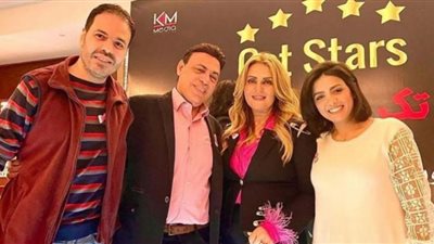 رانيا محمود ياسين في تكريم اسم والدها باحتفالية نجوم أكتوبر (صور)