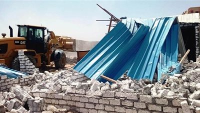 إزالة 32 حالة تعد على مساحة 25 ألف متر بأسوان ضمن أعمال الموجة الـ20
