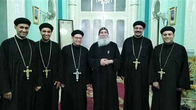 الأنبا غبريال يشهد السيامة الكهنوتية لعدد من الآباء الجدد