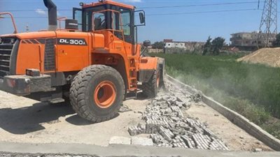 إزالة 59 حالة تعد علي الأراضي الزراعية بالشرقية