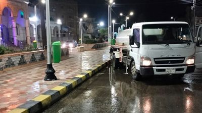 سقوط أمطار متوسطة على مدن كفر الشيخ