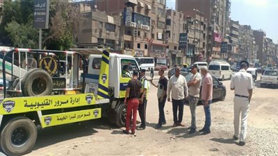 حملة مكبرة لإخلاء ساحات الانتظار العشوائية بحي شرق شبرا الخيمة