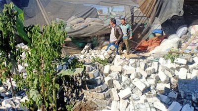 إزالة 7 حالات تعدٍ بالبناء المخالف على الأراضي الزراعية بمركز أبشواي