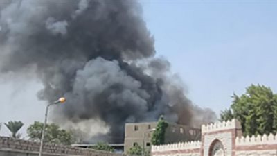 اندلاع حريق داخل مصنع قطن بحلوان