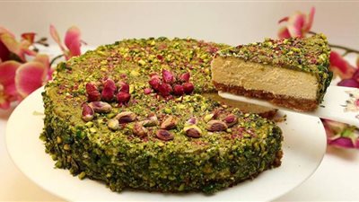 طريقة عمل تشيز كيك بالفستق