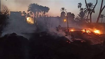 السيطرة على حريق نشب في حوش للنخيل بقنا