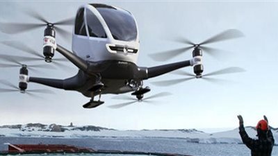 تاكسي طائر للتنقل في مدينة نيوم (فيديو)