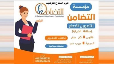 فتح باب التقديم لعمل منسقة ميدانية بمؤسسة التضامن في الشرقية