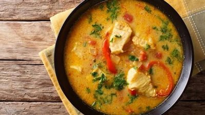 طريقة تحضير شوربة الجمبري وسمك فيليه بالكاري