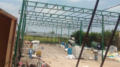 إزالة 70 حالة تعد على الأراضي بالشرقية