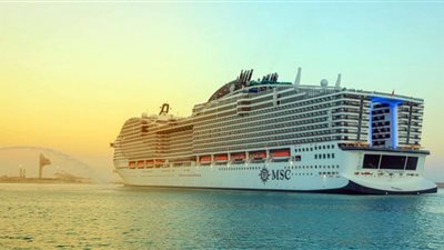 قناة السويس تعلن مغادرة السفينة MSC World Europa للإمارات بـ167 سائحًا