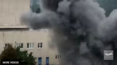 انفجار بالقرب من محطة زابوريجيا النووية.. شاهد